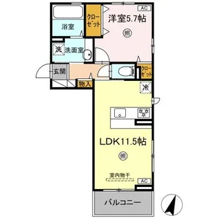 ディアプレイス【3階】の間取り