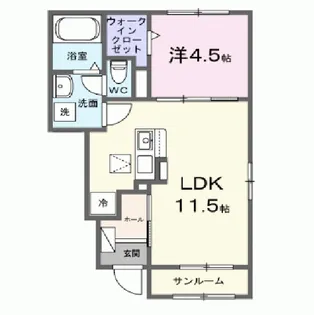 アスフォートⅠ【1階】の間取り
