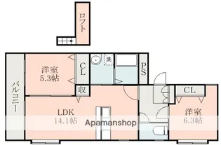 コンフォートK【1階】の間取り