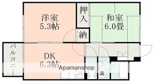 コーポネオA棟【2階】の間取り