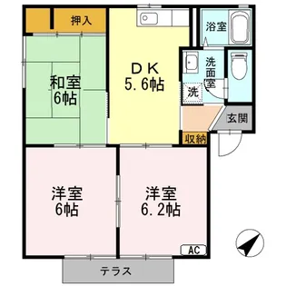 レーベンパレス A棟【1階】の間取り