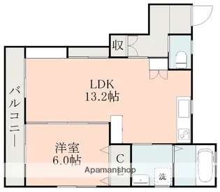 ゴンジーノ【2階】の間取り