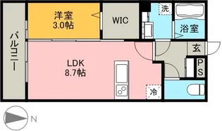 シェラール【3階】の間取り