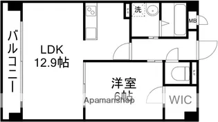 クラージュ菊陽【5階】の間取り