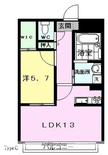 ノブハウス大津【8階】の間取り