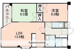 ヴィラ飛鳥Ⅱ【3階】の間取り