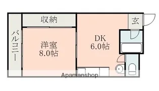 麻生嶋コーポ【3階】の間取り