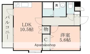 フレスコ桜山【4階】の間取り