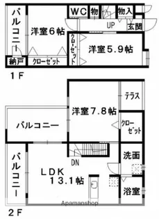 テラーサ弐番館【3階】の間取り