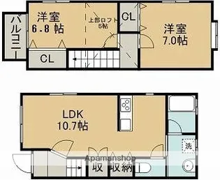 ヨーロピアンシャレー光の森北 F棟【1階】の間取り