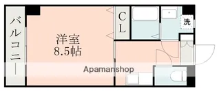 クイーンズタワーソレイユ【4階】の間取り