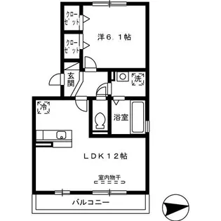 ピソラフィネ【2階】の間取り