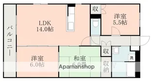 熊本県熊本市南区出仲間6丁目【マンション】の間取り