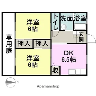 リリーハイツ【1階】の間取り