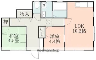 エスポワール野口【1階】の間取り