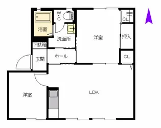 ラフォーレ雅【2階】の間取り