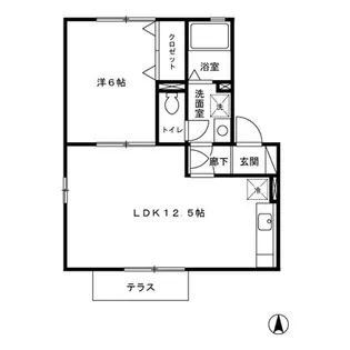 メゾンプレミール B棟【1階】の間取り