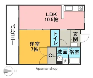 スターコーポ【3階】の間取り