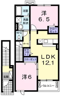 ホープレジデンス【2階】の間取り