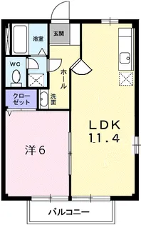 サンヒルズA【2階】の間取り