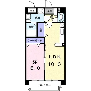 シャルマンパレス【4階】の間取り