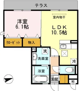 クレセントAFK【2階】の間取り