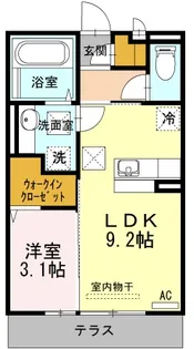 クラベール【2階】の間取り