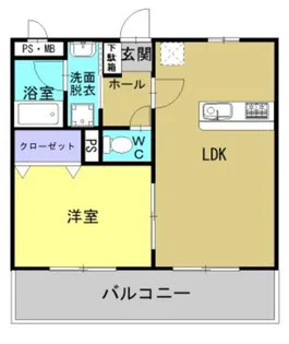 エバンジェル【202号室】の間取り