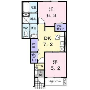 フォレスト・ガーデン【1階】の間取り