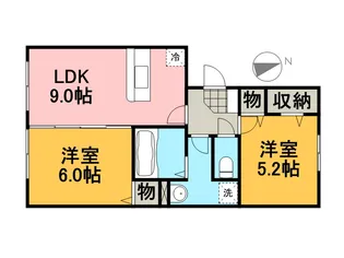 グランド・デューク【303号室】の間取り