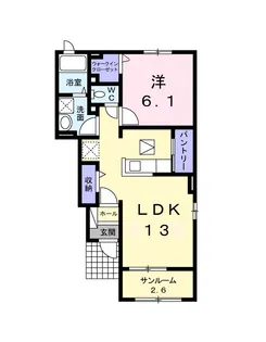 サングリーン宇土A【1階】の間取り