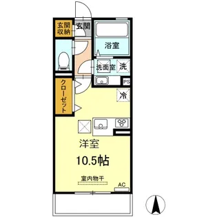マーレ(嘉島)【1階】の間取り