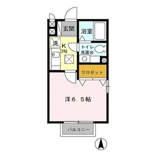 セジュールカトレア【1階】の間取り