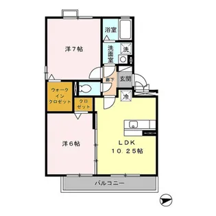 プレジュール【2階】の間取り