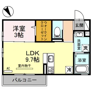 コンフォールヴィラ【303号室】の間取り