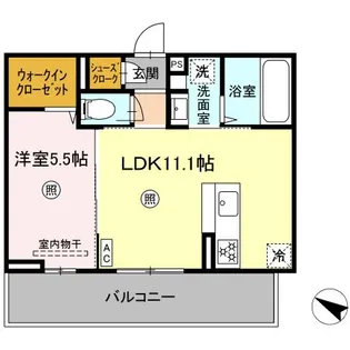 パーチェ御幸【3階】の間取り