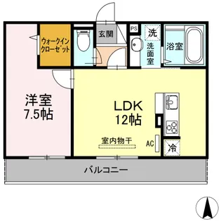 エクレール上代【302号室】の間取り