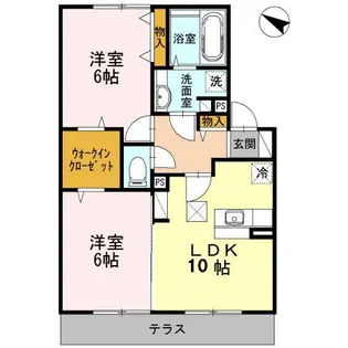 エコール・ド・セイワ【1階】の間取り