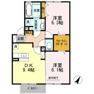 グレイスコート A棟【2階】の間取り