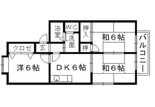 セジュールコートⅡ【2階】の間取り
