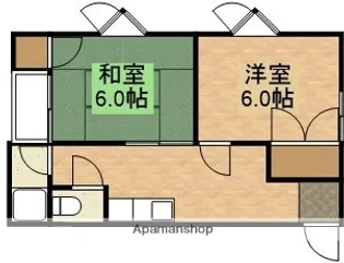 パレイシャル菊池【201号室】の間取り