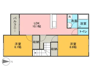 クレストール【2階】の間取り