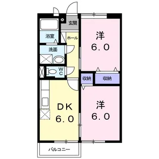 ルミエール西鶴Ⅰ【1階】の間取り