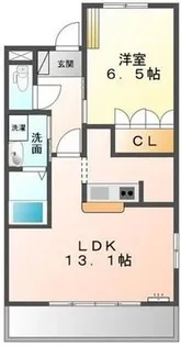 OASIS IZUMI【101号室】の間取り