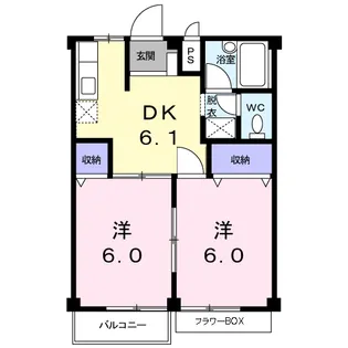 コーポあづまⅢ【1階】の間取り
