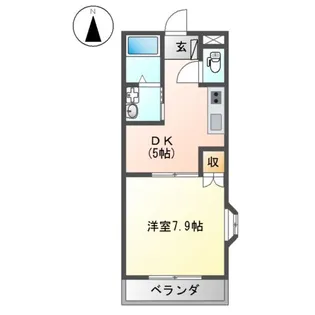 ピュアフォレスト【201号室】の間取り