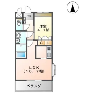 サンコート【2階】の間取り