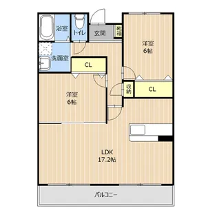 ベージャフロール【6階】の間取り