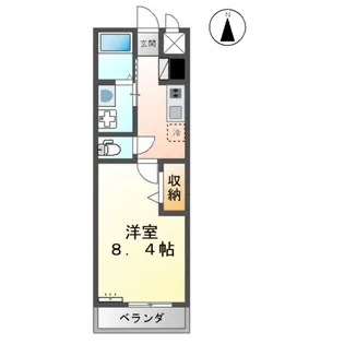 サンミラージュ【205号室】の間取り