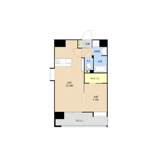 GLC水前寺【0901号室】の間取り